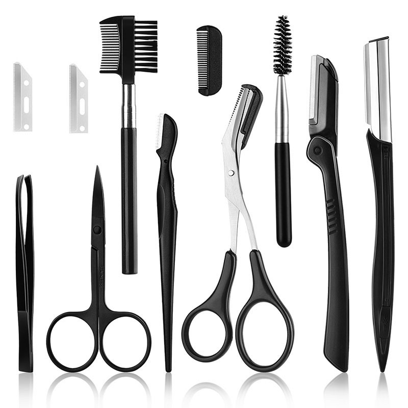Men'S Grooming Eyebrow Shape - 11'li Paket Kaş Seti Kaş Cımbızı