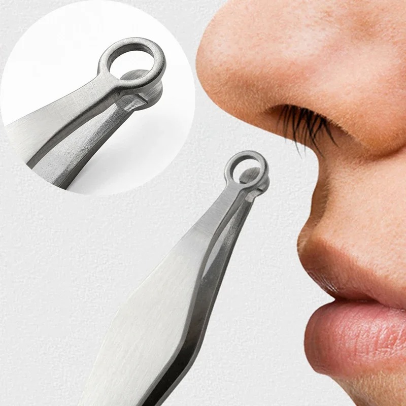 Men'S Grooming Eyebrow Trimming - Profesyonel Paslanmaz Çelik Burun Saç Kesme