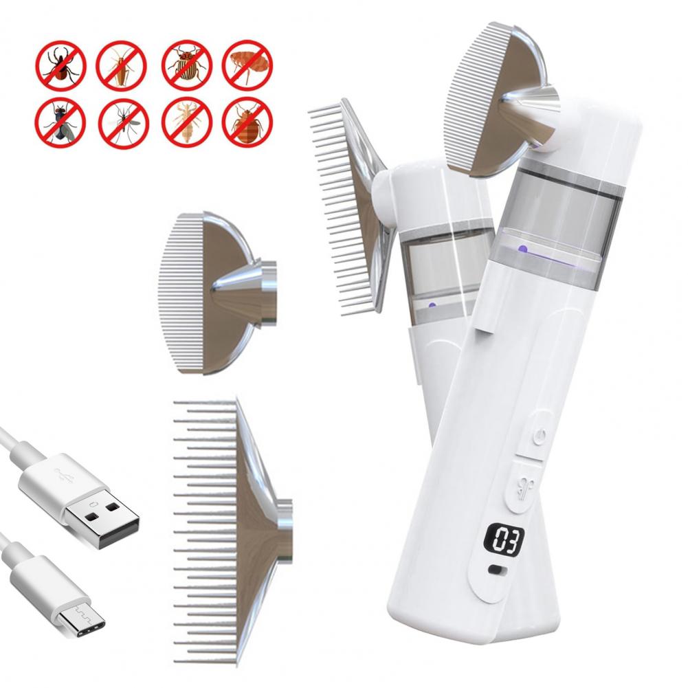 Comb Fine Tooth - 19cm elektrikli bit tarağı kablosuz şarj