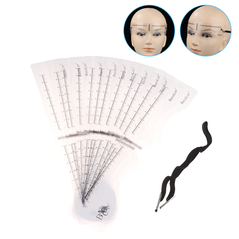 12 adet kaş şablon seti kullan - Men'S Grooming Eyebrow Shape incelemesi ve fiyatı